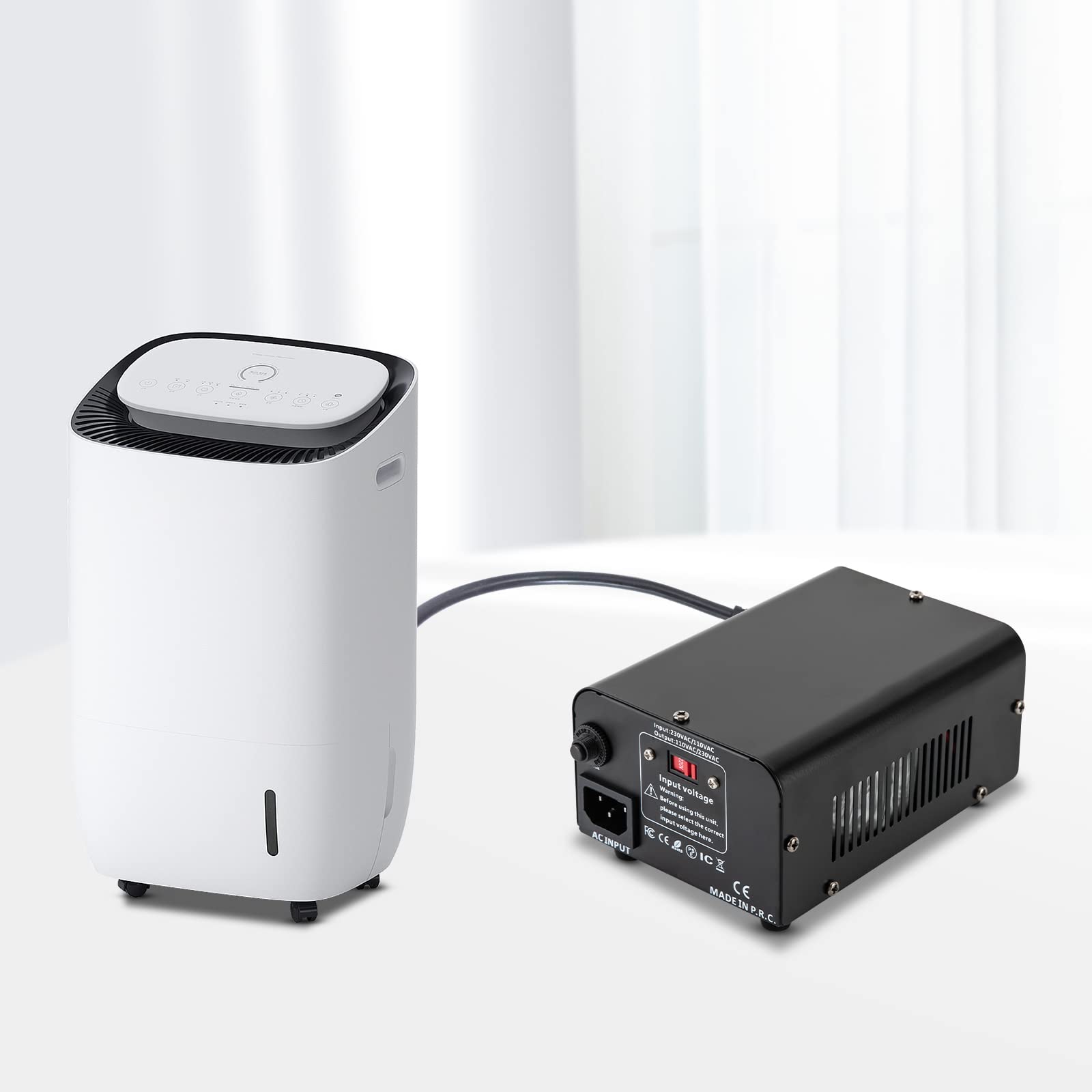 Trasformatore di tensione da 500 VA, inverter con indicatore a LED, piedini di sostegno: 220 – 240 V, uscita: 100 – 110 V, trasformatore per computer portatili, lame da raso, console di gioco