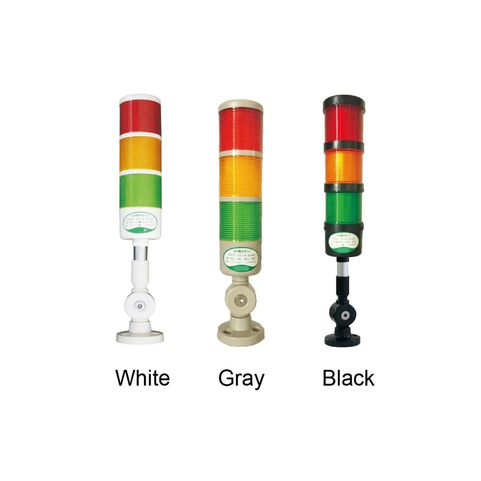 Luz Industrial de Torre Señal Lámpara de señal LED de 220 V CA, luz piloto indicadora, Advertencia de Funcionamiento de máquina CNC TD60(3LB220V)