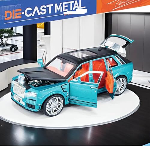 Image of VARIYA ENTERPRISE 1:24 Big Size Rolls Royce Cullinan Masory Scale Model Car - Exclusive Alloy Metal Pull Back Die Cast Car Toy with Openable Doors, Light & Music - Best Gifts【Colors as Per Stock】