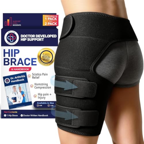 Dr. Arthritis Doctor Developed Strengthening Stabilizing Hip Brace for Men Women,Compression Wrap...
