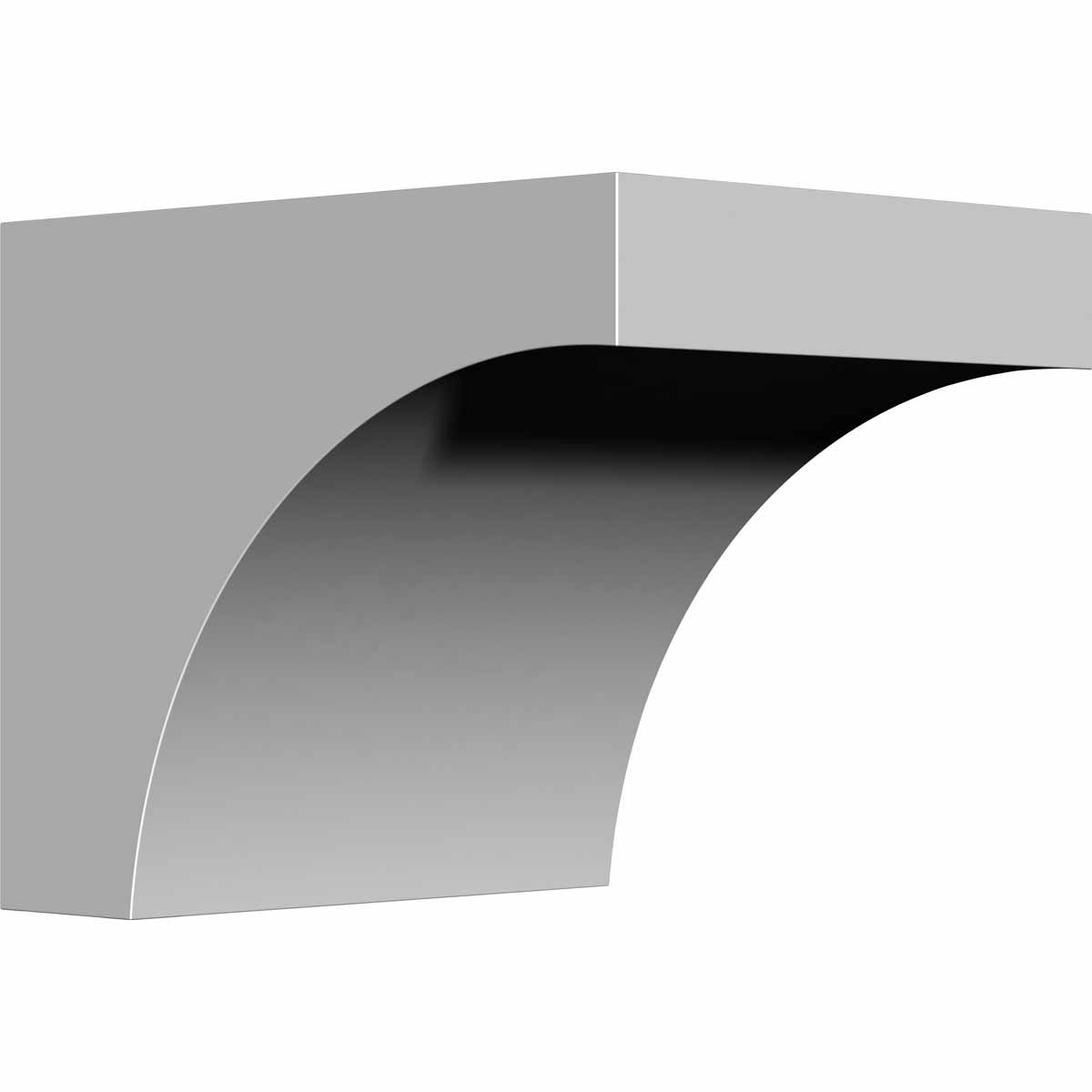 Ekena Millwork BKT07X07X09ST 7 1/4-İnç G x 7 1/4-İnç D x 9-İnç H Stockport Braketi