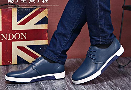 image for Sanyge Men's Urban Dress Shoes Leather Oxford Shoes Lace Up Classic Wo