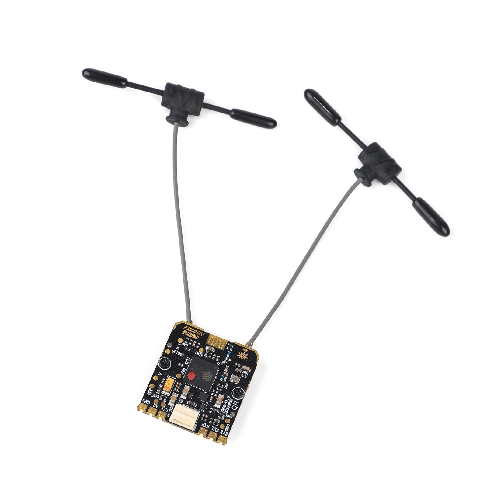 Goolsky 16-kanałowy mini odbiornik 2,4 GHz, protokół ExpressLRS z antenami Dual-T, tryb True Diversity Mode CRSF SBUS do helikoptera sztywnego skrzydła, samochodu, łodzi, samolotu RC