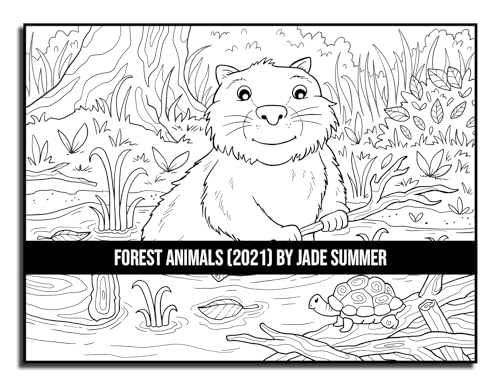 Forest Animals: An Adult Coloring Book with 50 Adorable Images of Woodland Creatures, Beautiful Flowers, Nature Scenes, and More! - Image 38