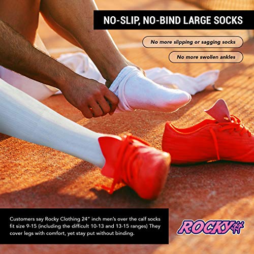 Women's Solid Tube Socks Over the Calf High 21" (6-Pair) Size 9-113