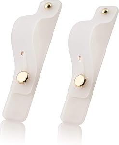 Removable and Reusable Cell Phone Grip Strap, Yetaida Telescopic Finger Kickstand Bracket Universal Silicone Phone Holder Stand and Portable Finger Loop for Most Smartphones Case (White)