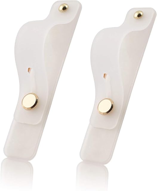 Bracelet amovible et réutilisable pour téléphone cellulaire, Yetaida Support de téléphone universel en silicone et boucle de doigt portable pour la plupart des smartphones (blanc)