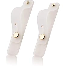Removable and Reusable Cell Phone Grip Strap, Yetaida Telescopic Finger Kickstand Bracket Universal Silicone Phone Holder Stand and Portable Finger Loop for Most Smartphones Case White