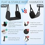 Foot Hammock for Plane Travel, Airplane Foot Rest, Flight Foot Sling with Extended Adjustment Strap, Portable Desk Foot Hammock, Wider Leg Hammock Under Desk - Travel Essentials to Relax Your Feet - Image 5