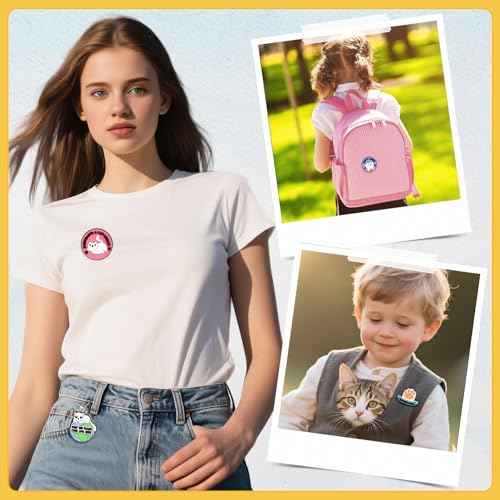 Image of Cute Pins Bulk,Funny Backpack Pin Lapel Badge Pins Set for Jackets,Hats