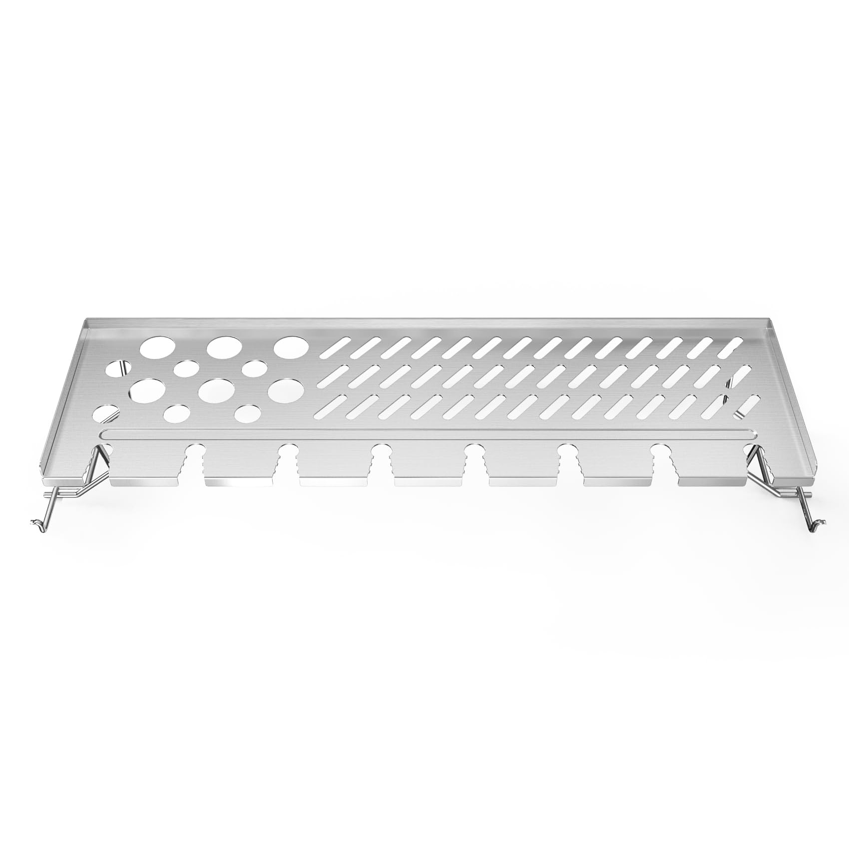onlyfire Grille Chauffante en Acier Inoxydable pour Weber Spirit 300 Series, Spirit E-310 S-310 E-320 S-320 SP-330 (Commande Frontale), Support Cuisse De Poulet, Gril Grille de Réchauffement