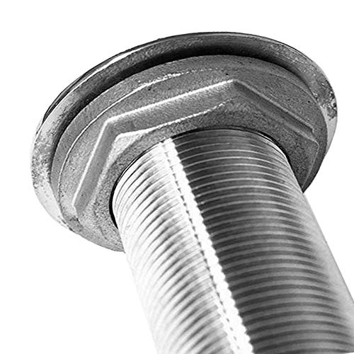 VIGORWORK Boat Thru Hull Fitting 2" Hose Barb Marine Hardware Accessories 316 Stainless Steel