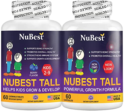 Bundle: NuBest Tall for Children (5+) and Teens & NuBest Tall Kids for Kids Ages 2 to 9 - This Bundle for People Who Do Not Drink Milk Daily
