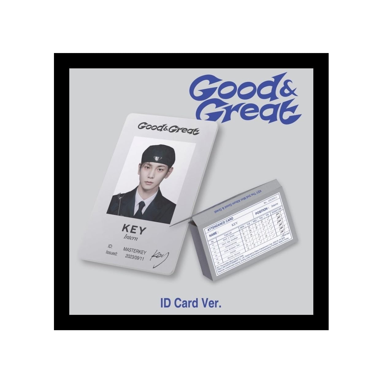 KEY SHINee 2nd Mini Album Good Great QR version Smart Album original