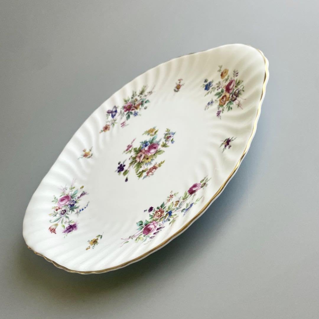 Amazon.co.jp: 英国製ヴィンテージ ミントン マーロウ 取手付プレート