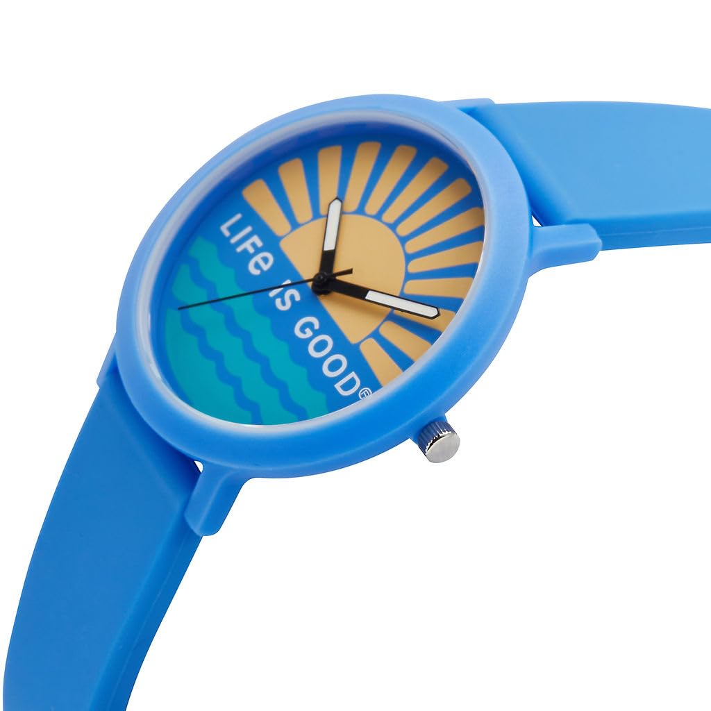 Speidel Life is Good 40mm Watch, Comfortable Silicone Strap, Lightweight Matte Case, Easy to Read Dial with Fun Graphic Designs, Casual Everyday Watch - 2