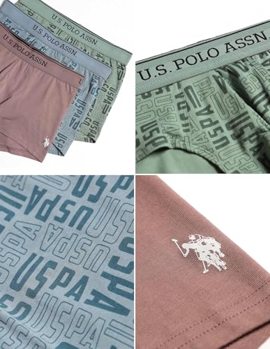 Image of U.S. Polo ASSN. Mens OET17 Solid Breathable Underwear Trunks - Pack of 3