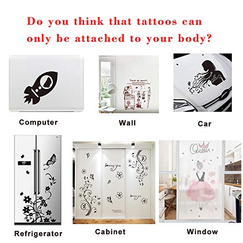 10 Sheets Sternum Chest Temporary Tattoo Sticker, Fake Big Body Art Sticker, Waterproof Sexy Realistic Adult Temp Tattoo #TOP5