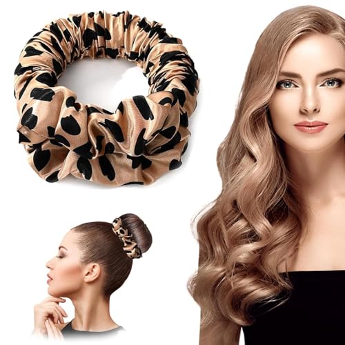 Heatless Hair Curler Heatless Curl Scrunchie Sleep Hair Tie for long hair overnight Hair Scrunchie Lazy Hair Roller to Sleep in Heatless Curling Rob Headband Soft Ponytail Hairband (Brown Dots) Heatless Hair Curler Heatless Curl Scrunchie Sleep Hair Tie for long hair overnight Hair Scrunchie Lazy Hair Roller to Sleep in Heatless Curling Rob Headband Soft Ponytail Hairband (Brown Dots)