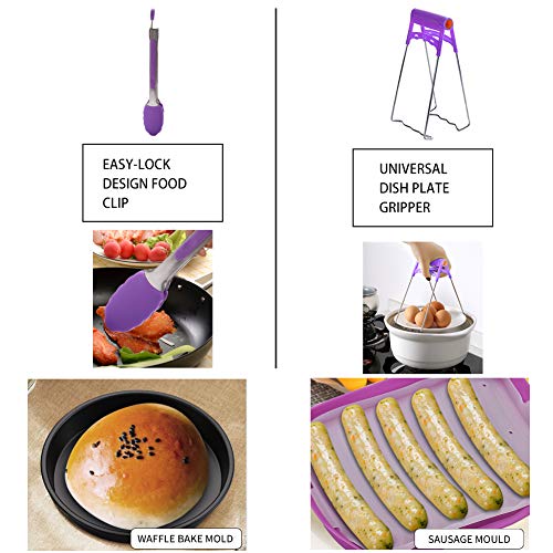 GEEZO 7 Inch Fryer Accessories XL, 16 Pcs Deep Fryer Accessories with Recipe Cookbook Compatible for Gowise Ninja Cosori Cozyna Philips Power 4.2Qt - 5.8Qt Deep Fryer - Thumbnail 3