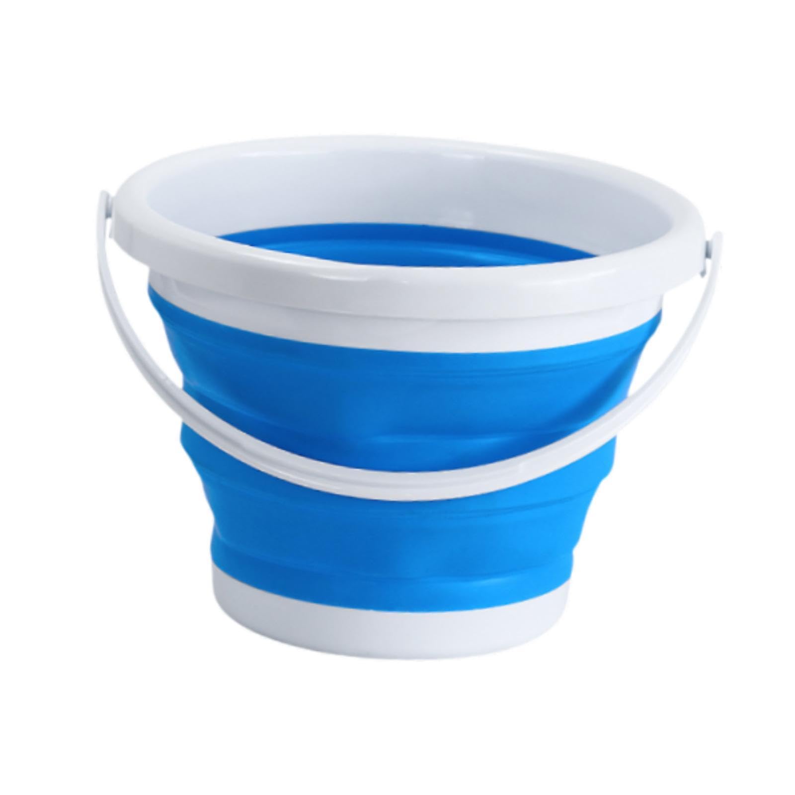 Collapsible Bucket with Handle Fishing Water Pail for Camping Washing Garden 5L-image-47