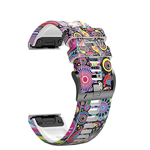 Bracelet de montre 26mm pour Garmin Fenix 7X 6X Pro 5X randonnée trail rechange silicone