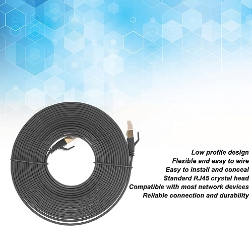 Cable Ethernet Cat 8, Alta Velocidad, 5 m, Diseño Plano miniatura 3