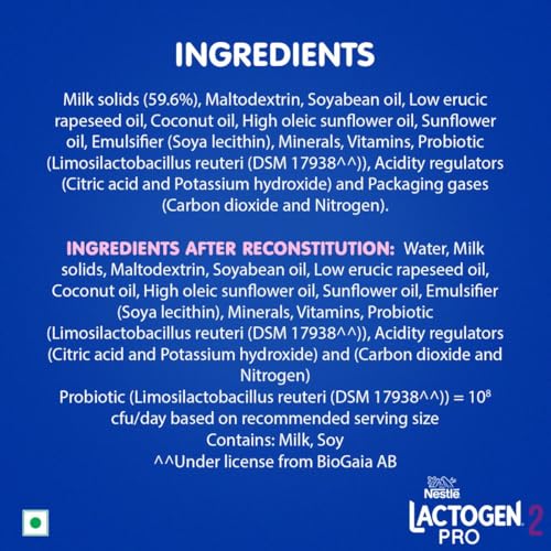 Image of Lactogen Pro 2 Powder, Follow-Up Formula With Probiotic, After 6 Months Up To 12 Months, Bag-In-Box Pack, 400g.