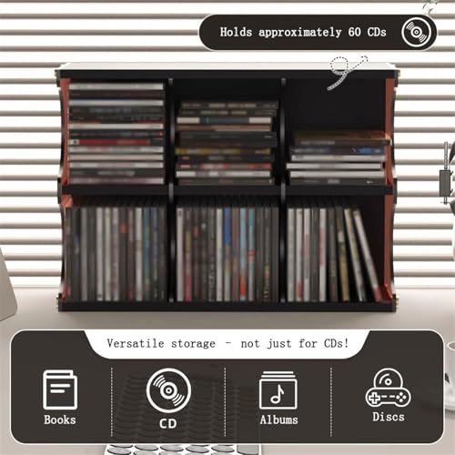 Estantería de CD y casetes en acrílico para decorar salones y zonas de escucha 4