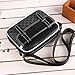 ibalulu Crossbody Bag for Mens, Pu leather Cross Body Purse, Multi Pocket Shoulder Bag, Durable Wear-resistant and Waterproof Messenger Bag for Travel Work Daily (Black)
