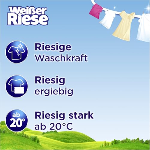 Weißer Riese Universal Waschmittel Pulver (90WL), Waschpulver Großpackung – Ansicht 5