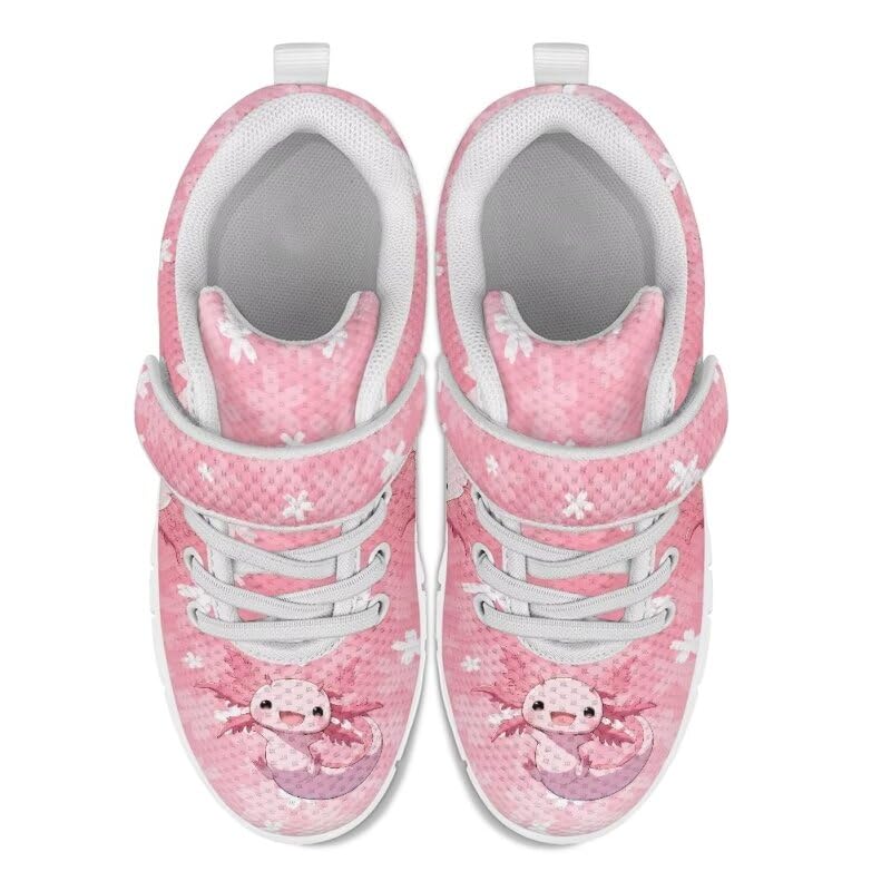 Kids Animal Sneakers Boys Girls Lightweight Sports Tennis Shoes Breathable Mesh Running Shoes Adjustable Strap Walking Shoes US 11-153