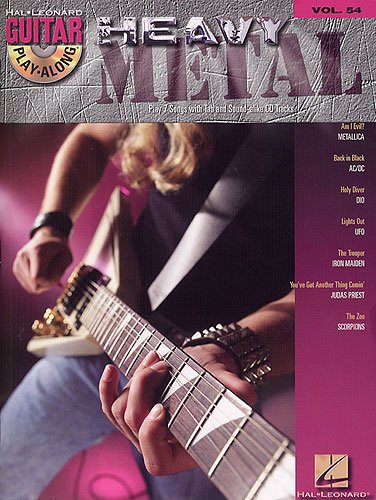 Guitar Play Along HEAVY METAL (+ CD) z kostką do gitary – 7 mocnych metalowych racherów m.in. od METALLICA i AC/DC do śpiewu i gitary w standardowej notacji i tabulatury (nuty / muzyka arkuszowa)