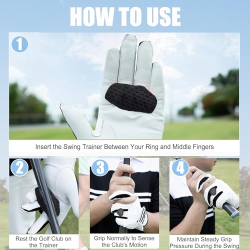 Golf Training Grip Aid, Golf Swing Trainer Tool Posture, Golf Swing Trainer Grip Pad, Golf Grip Training Aid Improve Swing Accuracy