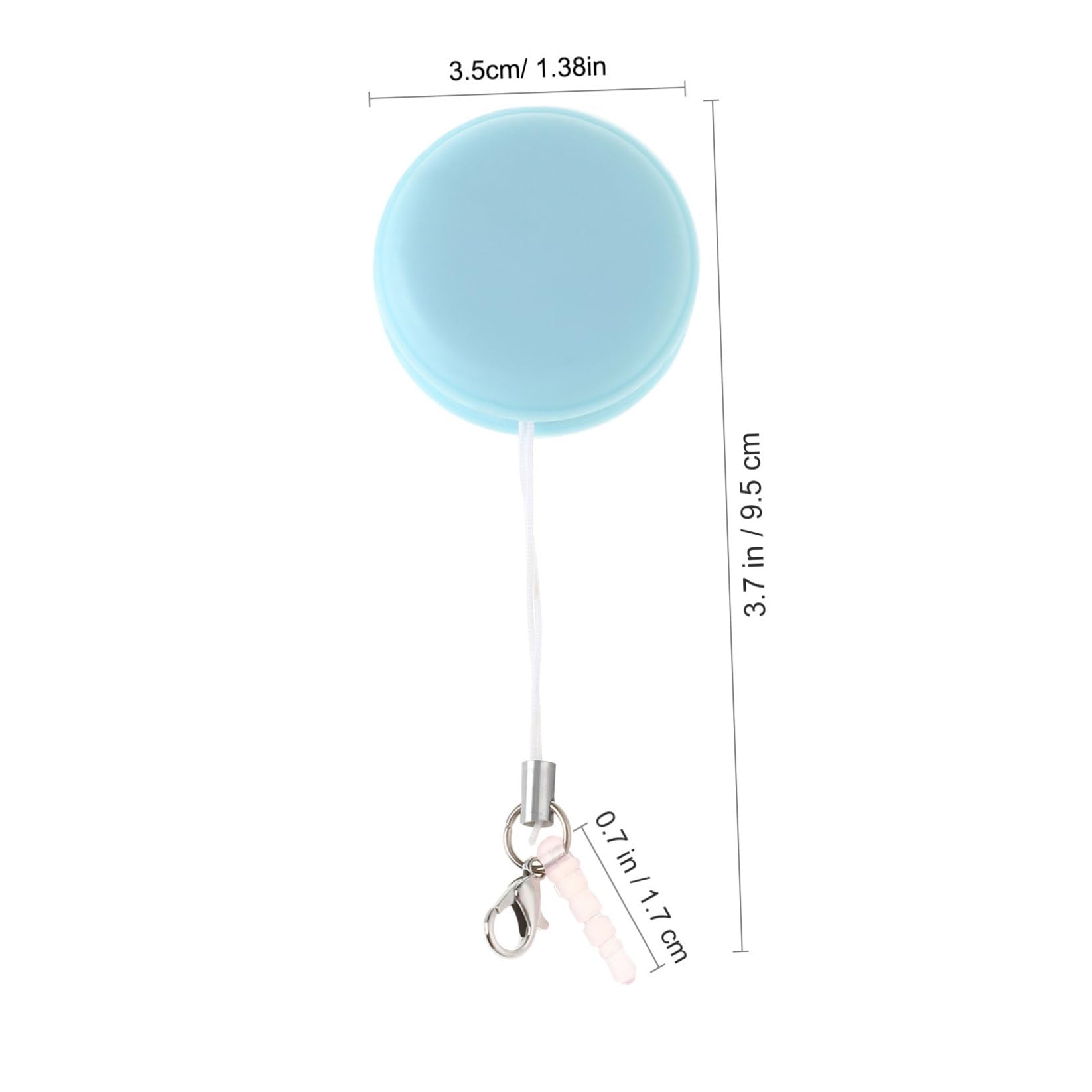 jojofuny 4 Piezas Toallitas Limpiadoras de Pantalla Táctil para Celular Limpiador de Pantalla Macarons con Llavero para Limpiar Lentes y Llevar Lados