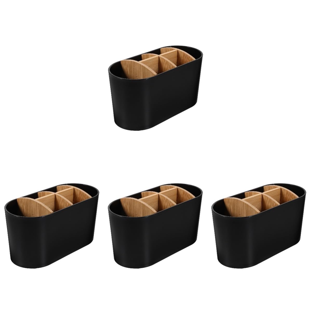 4 Soportes De Bambú para Cepillos De Soporte para Cepillos De para Ducha Baño Soporte para Encimera Soporte Simple para Cepillos De Soporte para Pasta Ciieeo