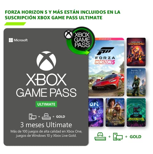 Suscripción Xbox Game Pass Ultimate - 3 Meses |Forza Horizon 5 se incluye con la suscripción | Xbox - Código de descarga