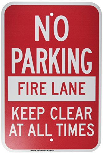Panneau de signalisation No Parking de précision avec lettrage rouge net