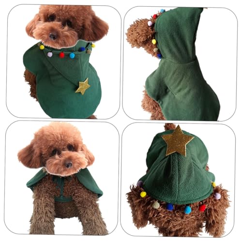 Capa Navideña para Perro Mobestech Disfraz Cómodo M miniatura 3