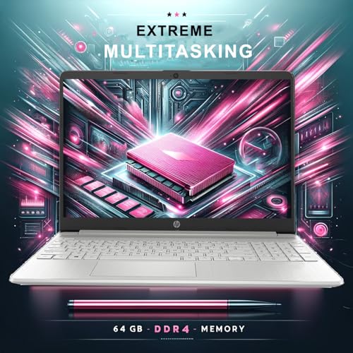 Image of HP Go Slim 15.6 Laptop •32GB RAM • 1TB Storage (512GB SSD + 512GB External Hard Drive) • Intel 4-Core Processor • Upto 12 Hours Battery Life • w /WOWPC Bundle • Windows 11 Pro