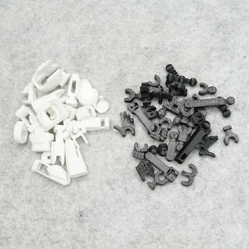 Image of Dummy 13 Action Figure Robot | Fully Articulated 3D Printed Robot Toy | 5.4-inch Collectible Figurine | Matte Finish | Unassembeled | Combo of 2 (Orange-Black+White-Black)