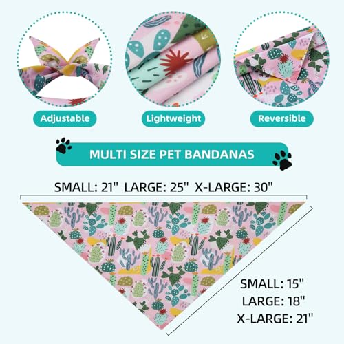 Gofshy Spring Summer Dog Bandana XLarge-1PCS Tropical Plant Printing Dog Scarf Triangle Adjustable Breed Puppy Bandana Bib Handkerchief for Large Girl Boy Dogs Pets Gift Gofshy Spring Summer Dog Bandana XLarge-1PCS Tropical Plant Printing Dog Scarf Triangle Adjustable Breed Puppy Bandana Bib Handkerchief for Large Girl Boy Dogs Pets Gift