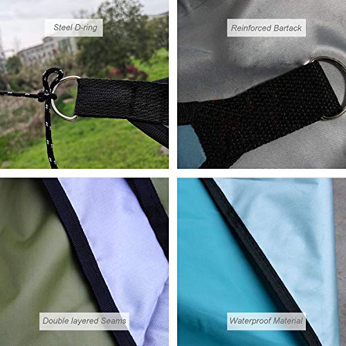 DECDEAL 10 pés Chuva Mosca Resistente aos UV Sombra do Sol Vela Dossel À Prova D 'Água Heavy Duty T