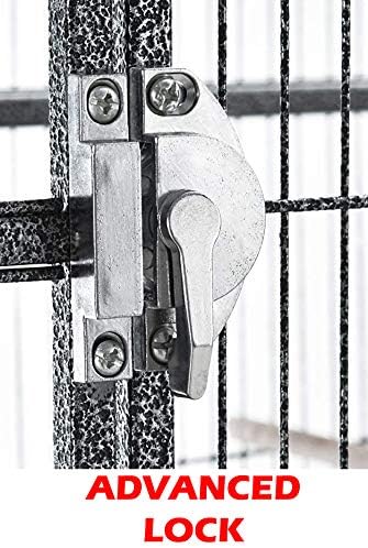 Miniatura 7 de Casa de pájaros doble extra grande, casa de árbol, pájaros, loro central, divisor central, jaula de alimentador, puertas laterales de cría, bandeja