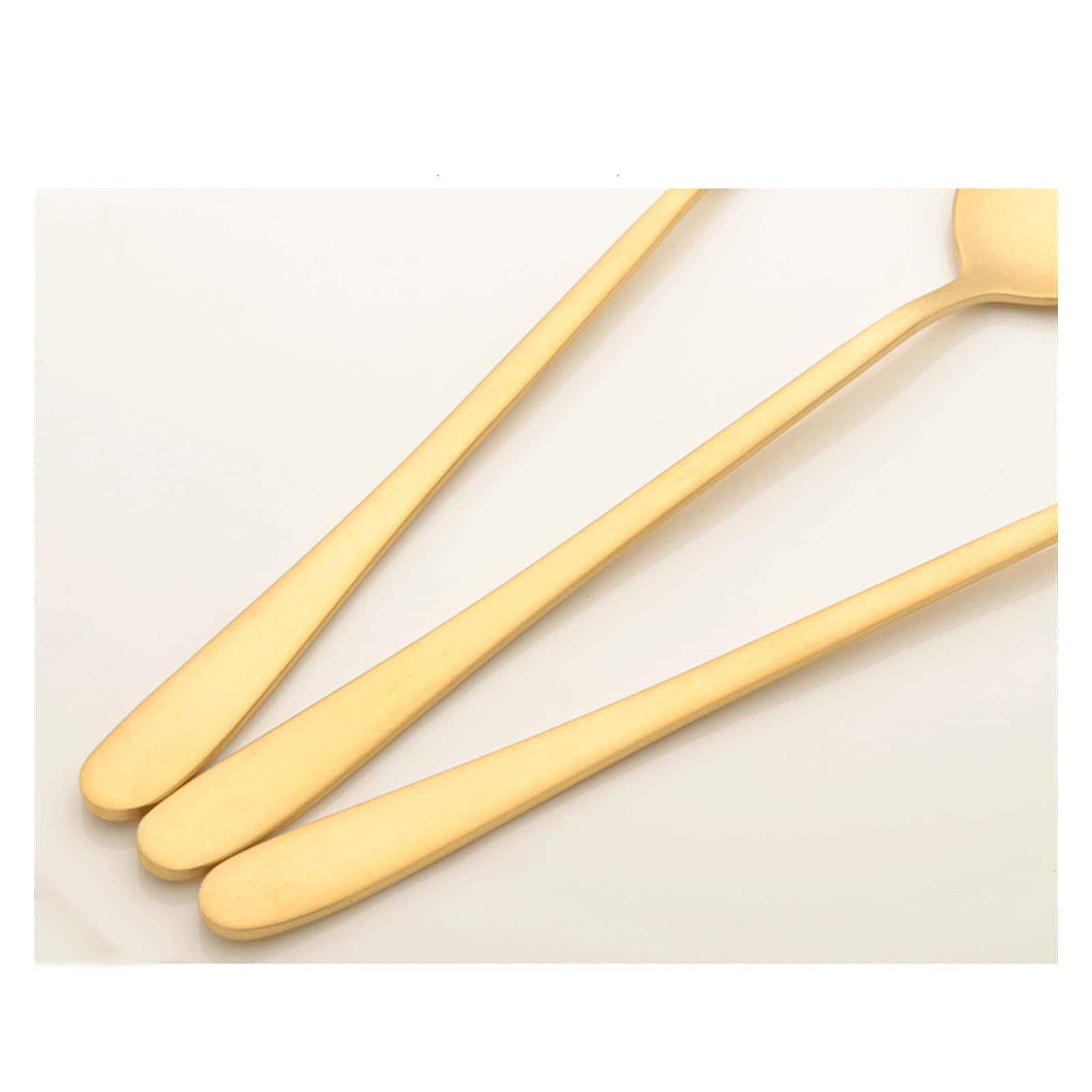 TOMYEUS Cucchiai Cinesi 3 Pacchetti Domestici in Ottone a Mano Lungo Cucchiaio glassato for pasto Principale Cucchiaio da Mangiare Alimentare Cucchiai da minestra (Color : 3 PCS)