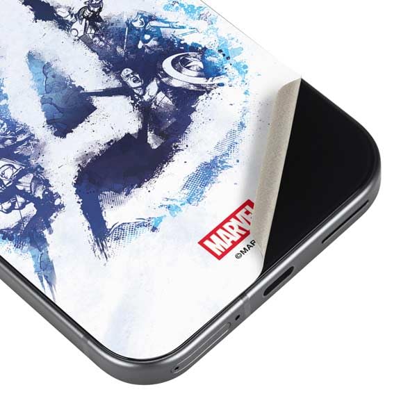 Skinit Decal Phone Skin Compatible with Google Pixel 9 Pro XL - Officially Licensed Marvel Avengers Blue Logo Design