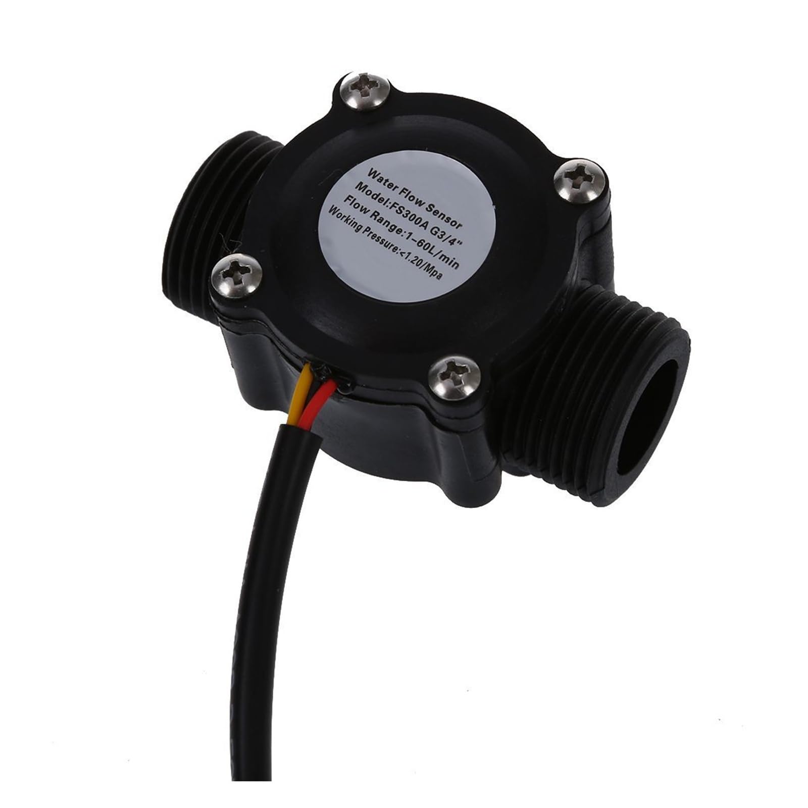 SDGBCXD flow meter, 1-60L/Min DC5-24V Plastic Water Flow Sensor Counter Meter FS300A