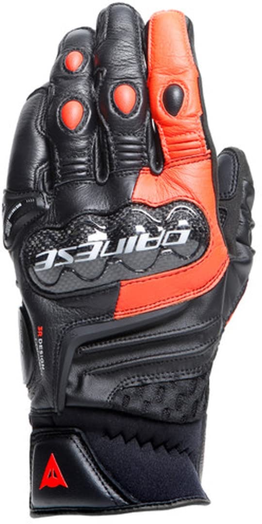Amazon.com: Dainese Carbon 4 Short Leather Gloves Black