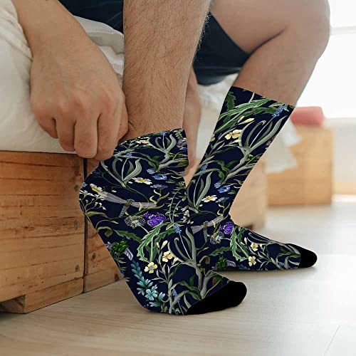 Image of Pehede Socks Mens Fun Dress Socks for Women Funny Novelty Crazy Design Socks