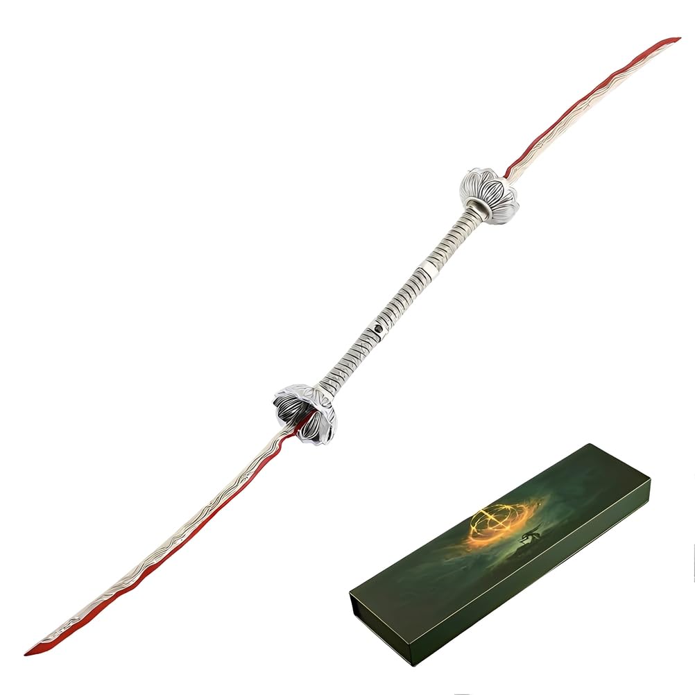 Modelo de Eleonora's Poleblade, Juego de 2 Piezas, Longitud de Montaje: 47,5 cm, coleccionables de Juego Totalmente metálicos, Decoraciones de Escritorio